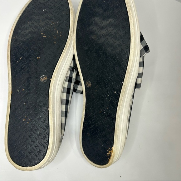 Nine West Gingham Black and White Bow Slip-On Sneakers women’s size 9.5 - Picture 5 of 5